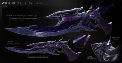 Wickerflame Gunblade