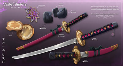 Violet Sisters Katanas